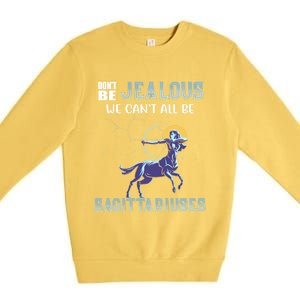 Cute Sagittarius Birthday Gift Sagittarius Zodiac Cute Gift Premium Crewneck Sweatshirt