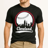 Cleveland Skyline Baseball Cooling Performance Crew T-Shirt