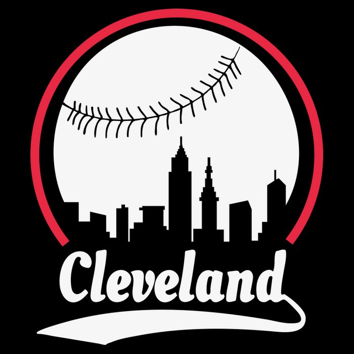 Cleveland Skyline Baseball Cooling Performance Crew T-Shirt