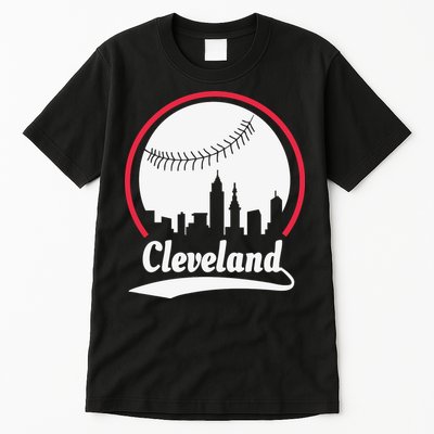 Cleveland Skyline Baseball Tall T-Shirt