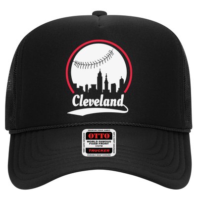 Cleveland Skyline Baseball Trucker Hat