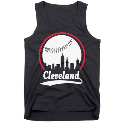 Cleveland Skyline Baseball Tank Top