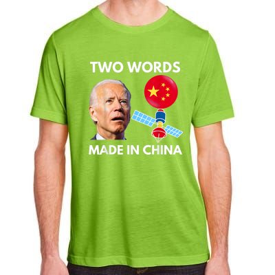 Chinese Spy Balloon Funny Surveillance Joe Biden China Flag Adult ChromaSoft Performance T-Shirt