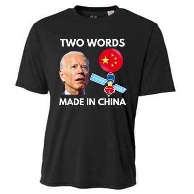 Chinese Spy Balloon Funny Surveillance Joe Biden China Flag Cooling Performance Crew T-Shirt