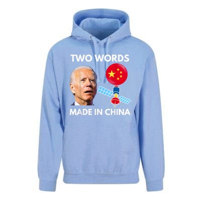 Chinese Spy Balloon Funny Surveillance Joe Biden China Flag Unisex Surf Hoodie