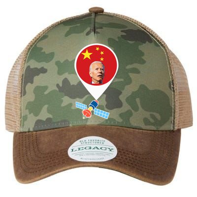 Chinese Spy Balloon Funny Surveillance Joe Biden China Flag Legacy Tie Dye Trucker Hat