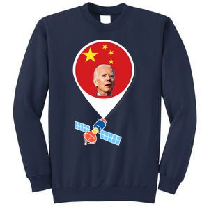 Chinese Spy Balloon Funny Surveillance Joe Biden China Flag Sweatshirt