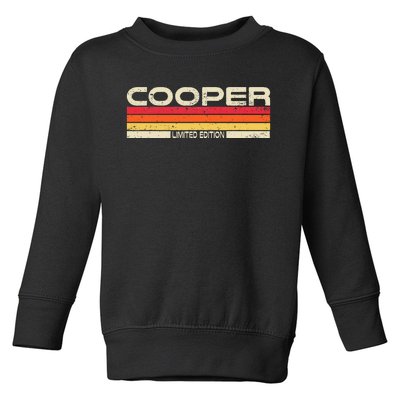 Cooper Surname Birthday Family Reunion 80s 90s Toddler Sweatshirt