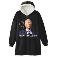 Chinese Spy Balloon Funny Surveillance Joe Biden Hooded Wearable Blanket