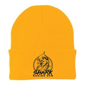 Cool Shark Boxing Gym Logo Knit Cap Winter Beanie