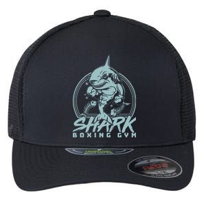 Cool Shark Boxing Gym Logo Flexfit Unipanel Trucker Cap