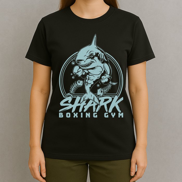 Cool Shark Boxing Gym Logo T-Shirt