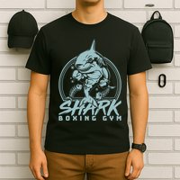 Cool Shark Boxing Gym Logo T-Shirt