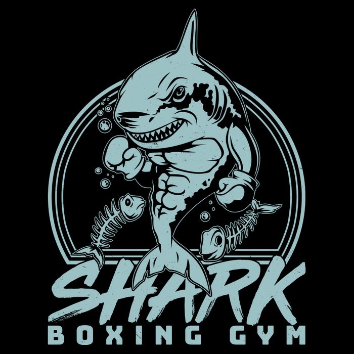 Cool Shark Boxing Gym Logo T-Shirt