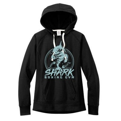 Cool Shark Boxing Gym Logo Women's Fleece Hoodie