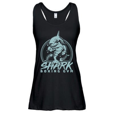 Cool Shark Boxing Gym Logo Ladies Essential Flowy Tank