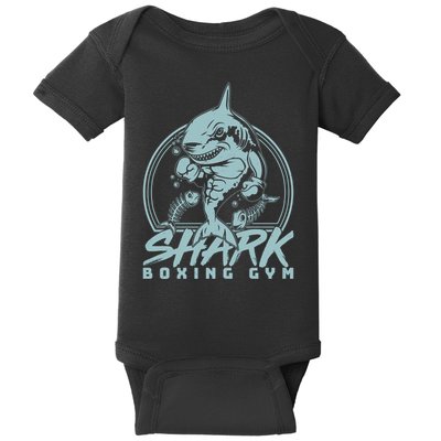 Cool Shark Boxing Gym Logo Baby Bodysuit