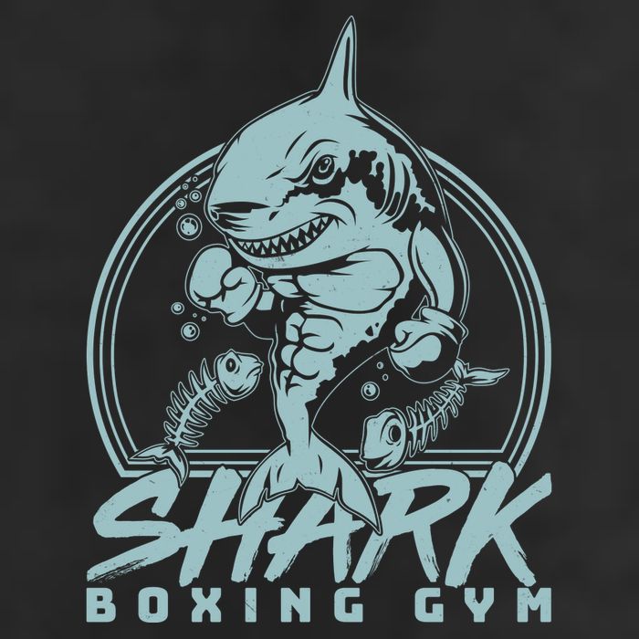 Cool Shark Boxing Gym Logo Trucker Hat