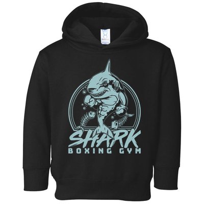 Cool Shark Boxing Gym Logo Toddler Hoodie