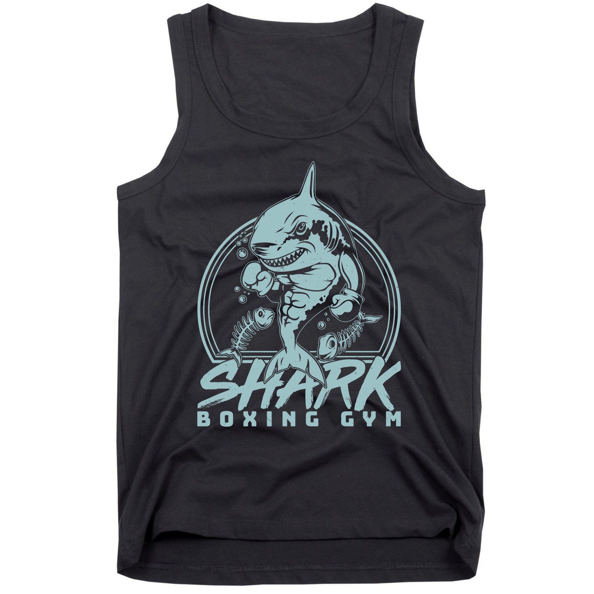 Cool Shark Boxing Gym Logo Tank Top