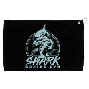 Cool Shark Boxing Gym Logo Grommeted Golf Towel