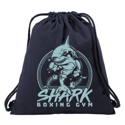 Cool Shark Boxing Gym Logo Drawstring Bag