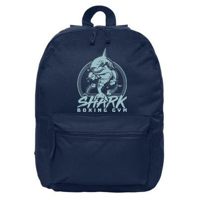 Cool Shark Boxing Gym Logo 16 in Basic Backpack