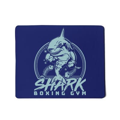 Cool Shark Boxing Gym Logo Mousepad