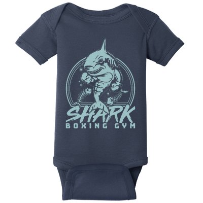 Cool Shark Boxing Gym Logo Baby Bodysuit