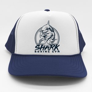 Cool Shark Boxing Gym Logo Trucker Hat