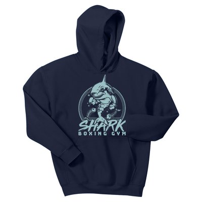 Cool Shark Boxing Gym Logo Kids Hoodie