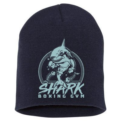 Cool Shark Boxing Gym Logo Short Acrylic Beanie