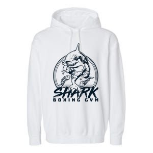 Cool Shark Boxing Gym Logo Garment-Dyed Fleece Hoodie