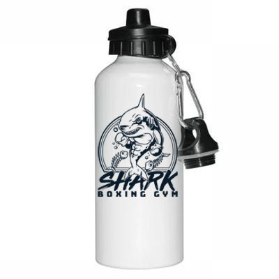 Cool Shark Boxing Gym Logo Aluminum Water Bottle