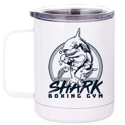 Cool Shark Boxing Gym Logo 12 oz Stainless Steel Tumbler Cup