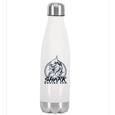 Cool Shark Boxing Gym Logo Stainless Steel Insulated Water Bottle