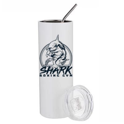 Cool Shark Boxing Gym Logo Stainless Steel Tumbler