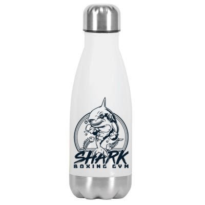 Cool Shark Boxing Gym Logo Stainless Steel Insulated Water Bottle