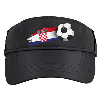 Croatia Soccer Ball Adult Drive Performance Visor