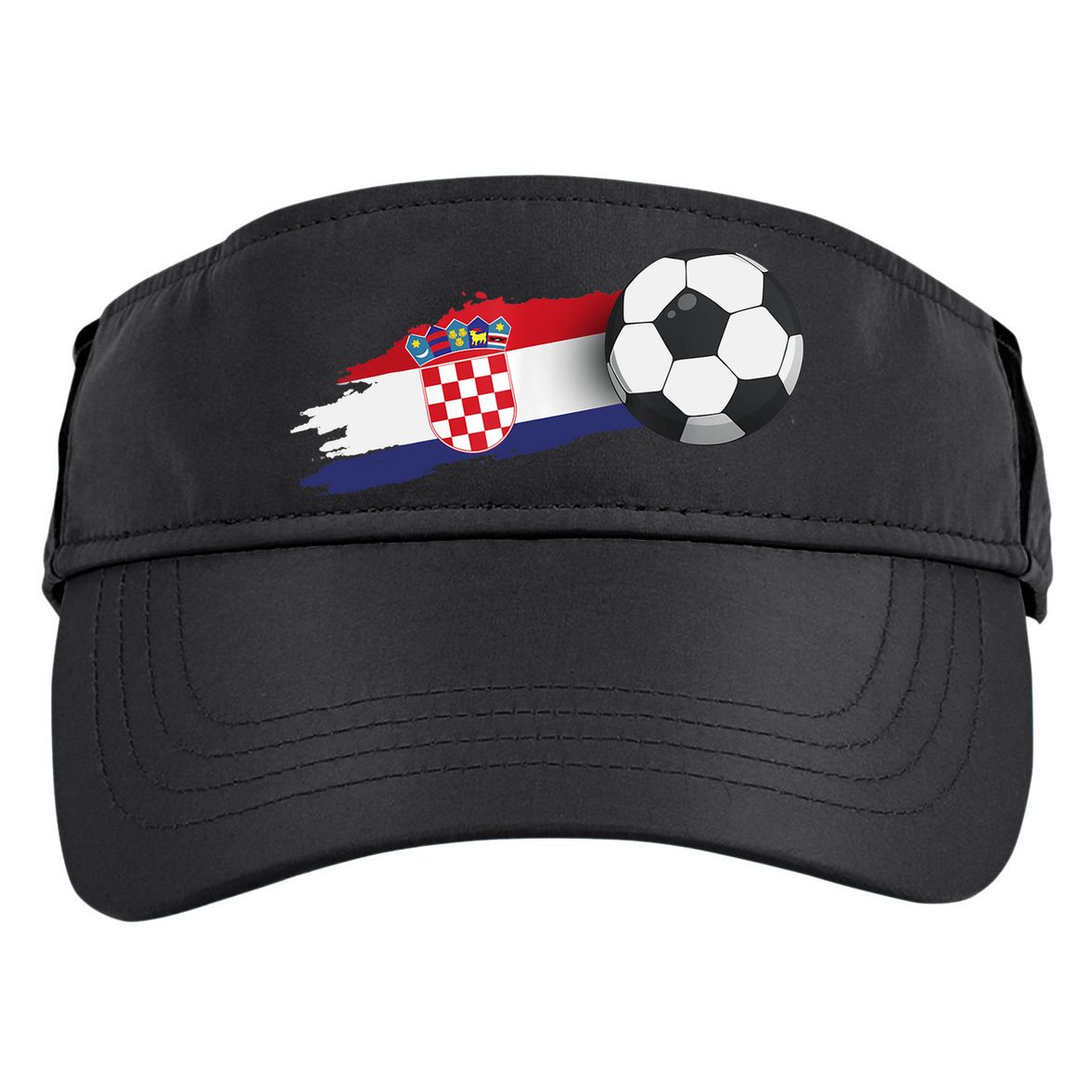 Croatia Soccer Ball Adult Drive Performance Visor