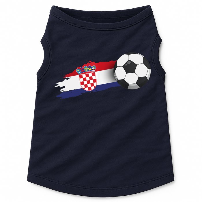 Croatia Soccer Ball Doggie Tank