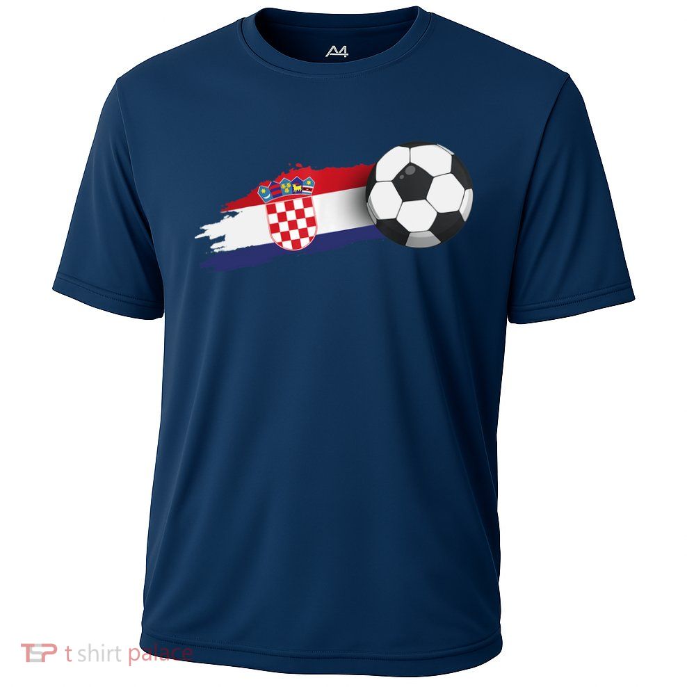 Croatia Soccer Ball Performance Shirt