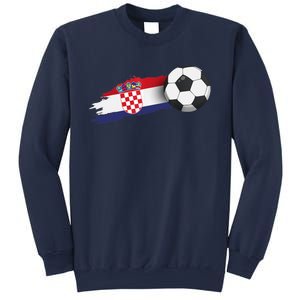 Croatia Soccer Ball Sweatshirt