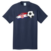 Croatia Soccer Ball Tall T-Shirt