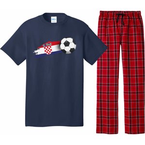 Croatia Soccer Ball Pajama Set