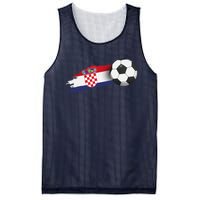 Croatia Soccer Ball Mesh Reversible Basketball Jersey Tank