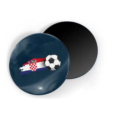 Croatia Soccer Ball Magnet