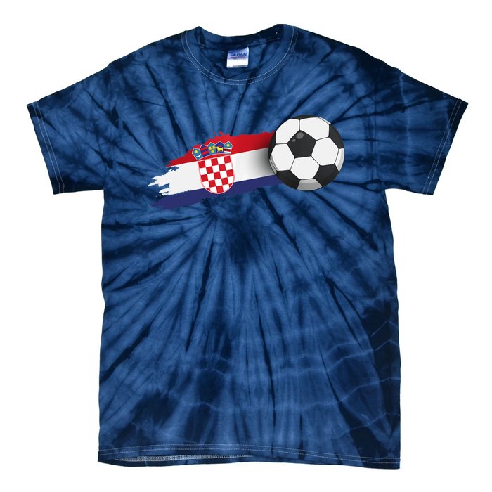 Croatia Soccer Ball Tie-Dye T-Shirt