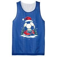 Christmas Soccer Ball Santa Hat Funny Soccer Player Xmas Gift Mesh Reversible Basketball Jersey Tank