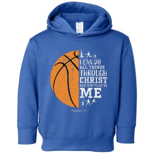 Christian S Basketball Religious Toddler Hoodie